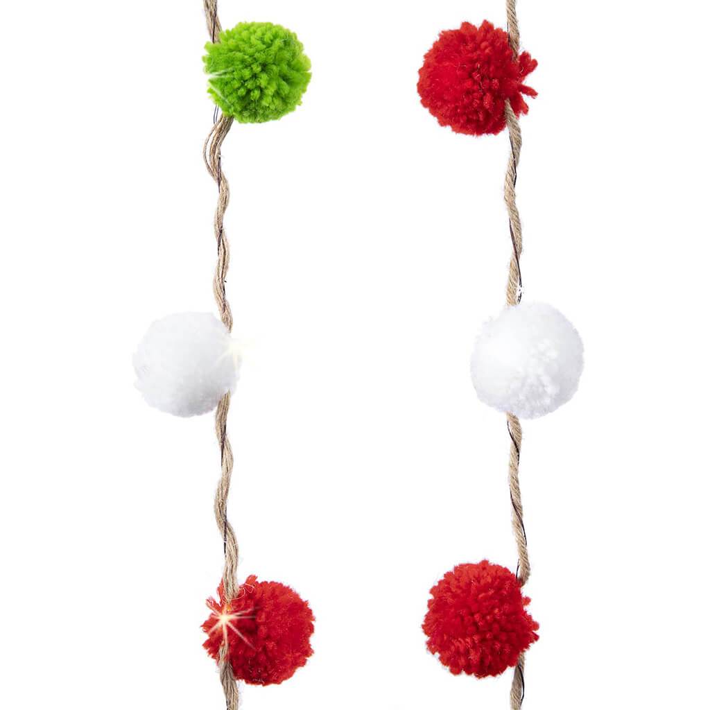 Pom Pom Garland in Assorted Colors 9ft
