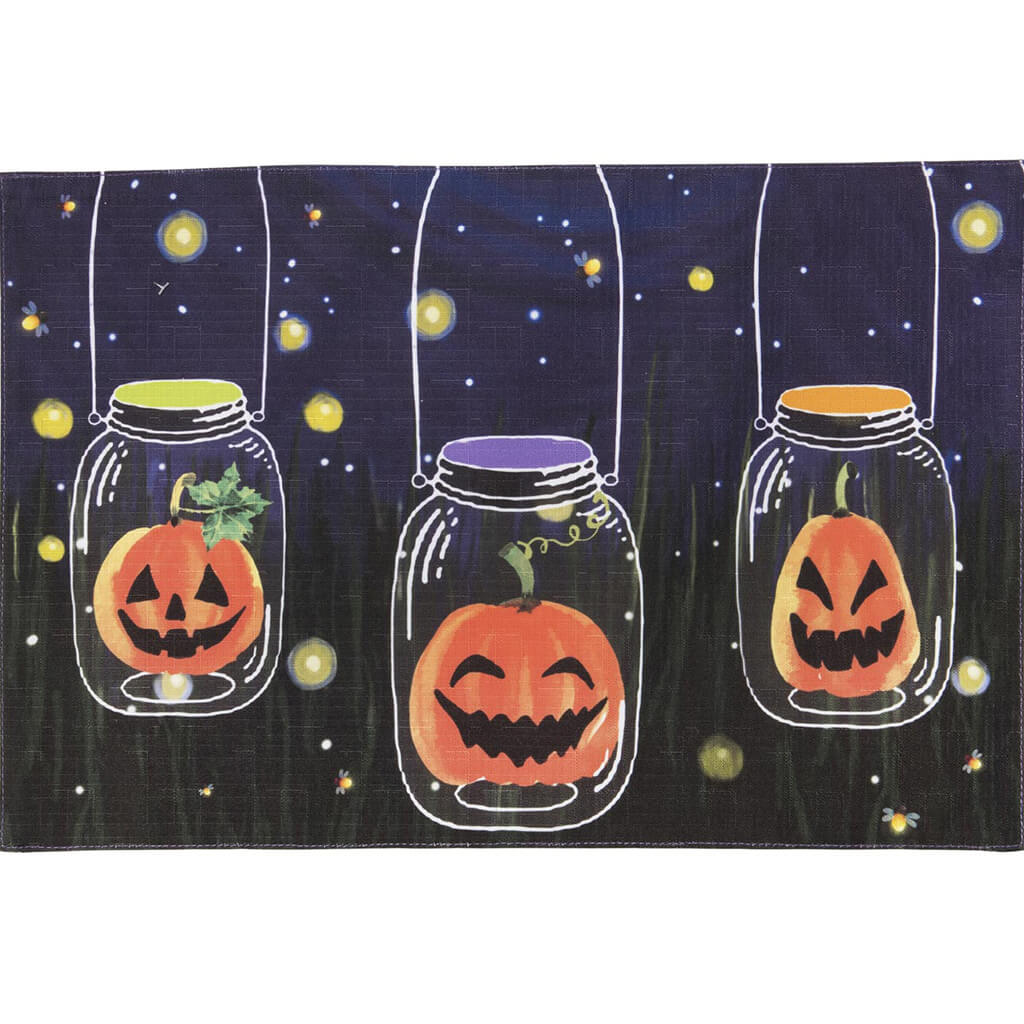 Halloween Placemat Pumpkin 12 x 18in