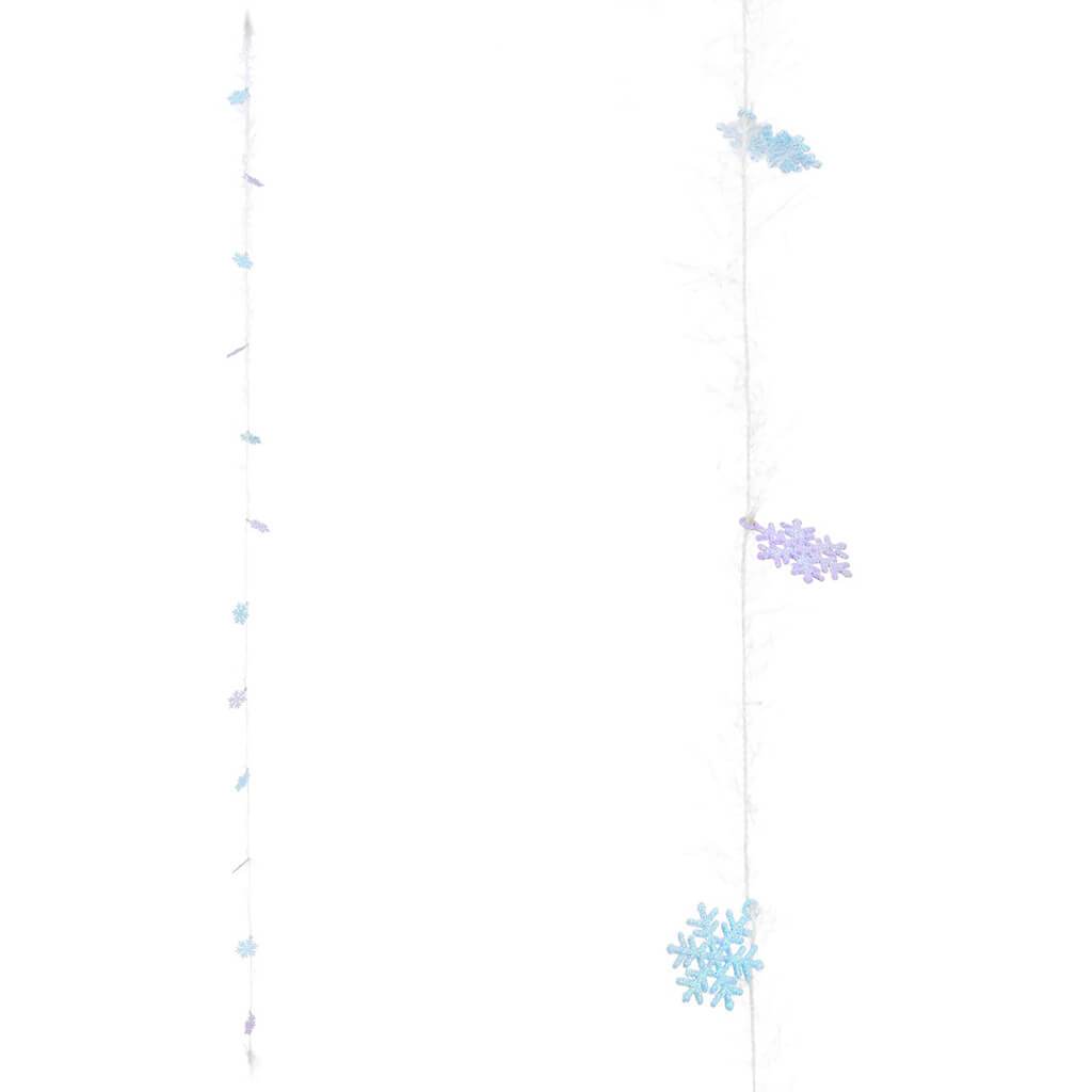 Snowflake Garland Blue/Purple 1in x 3ft