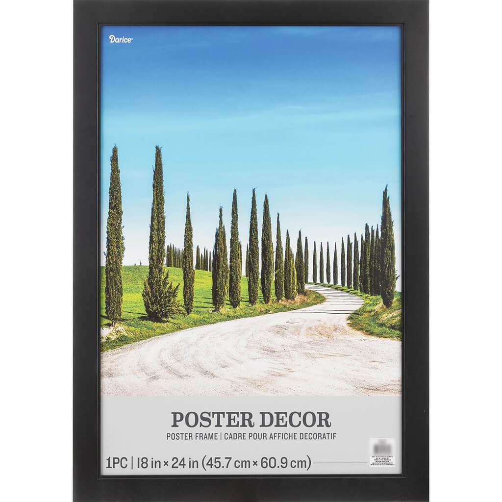 18 x 24 Poster Frame: Black, 21.25 x 27.25 inches