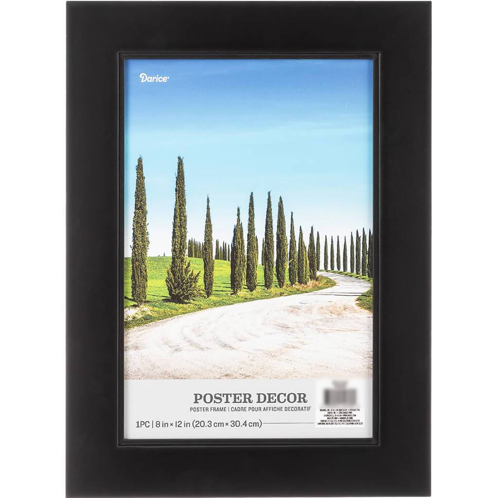 8 x 12 Poster Frame: Black, 11.25 x 15.25 inches