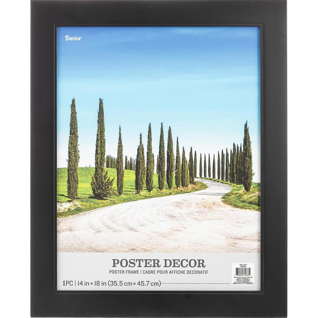 14 x 18 Poster Frame: Black, 17.25 x 21.25 inches