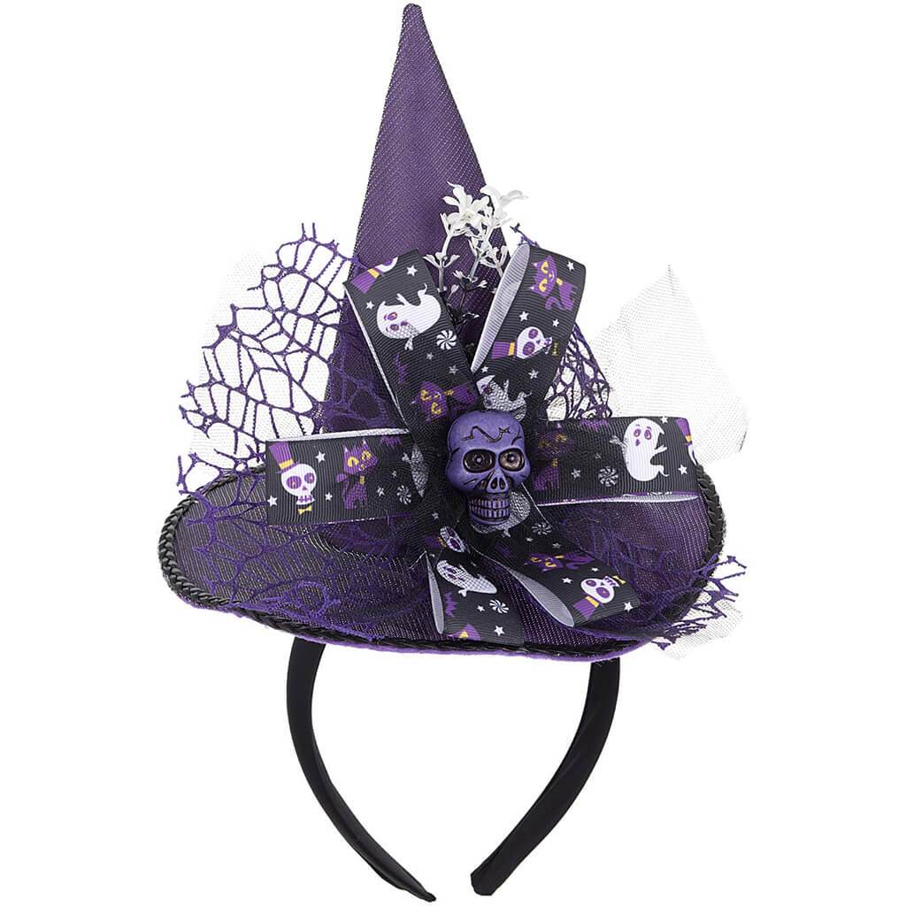 Witch Hat Headband Purple