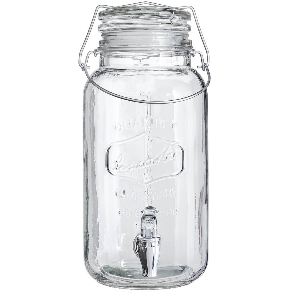 Glass Lancaster Dispenser, 128oz