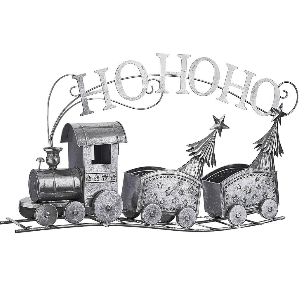 Christmas Train Silver 31.75 x 17.75in