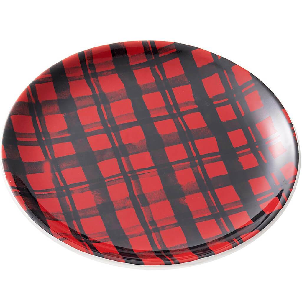 Buffalo Plaid Ceramic Tray