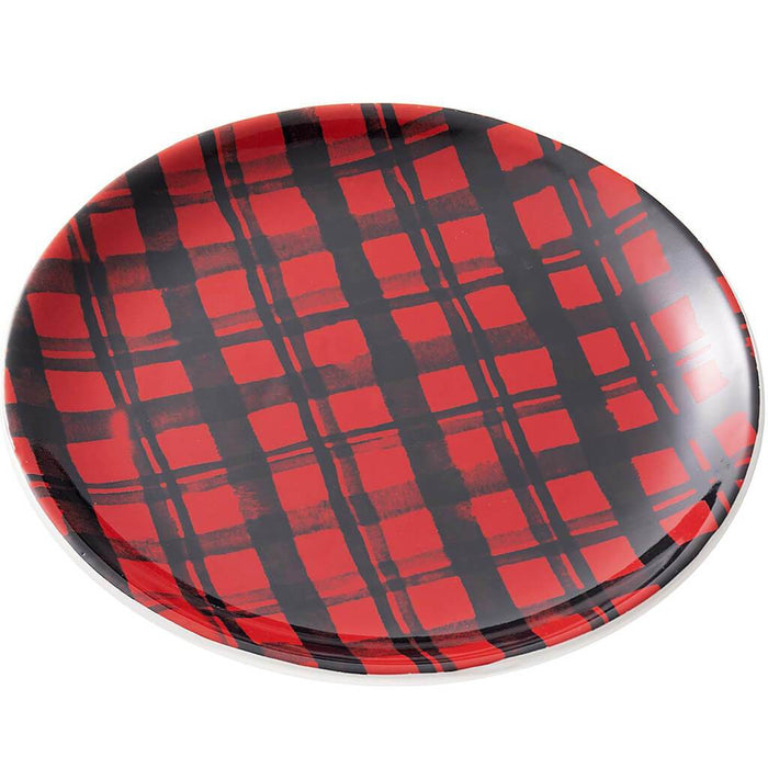 Buffalo Plaid Ceramic Tray