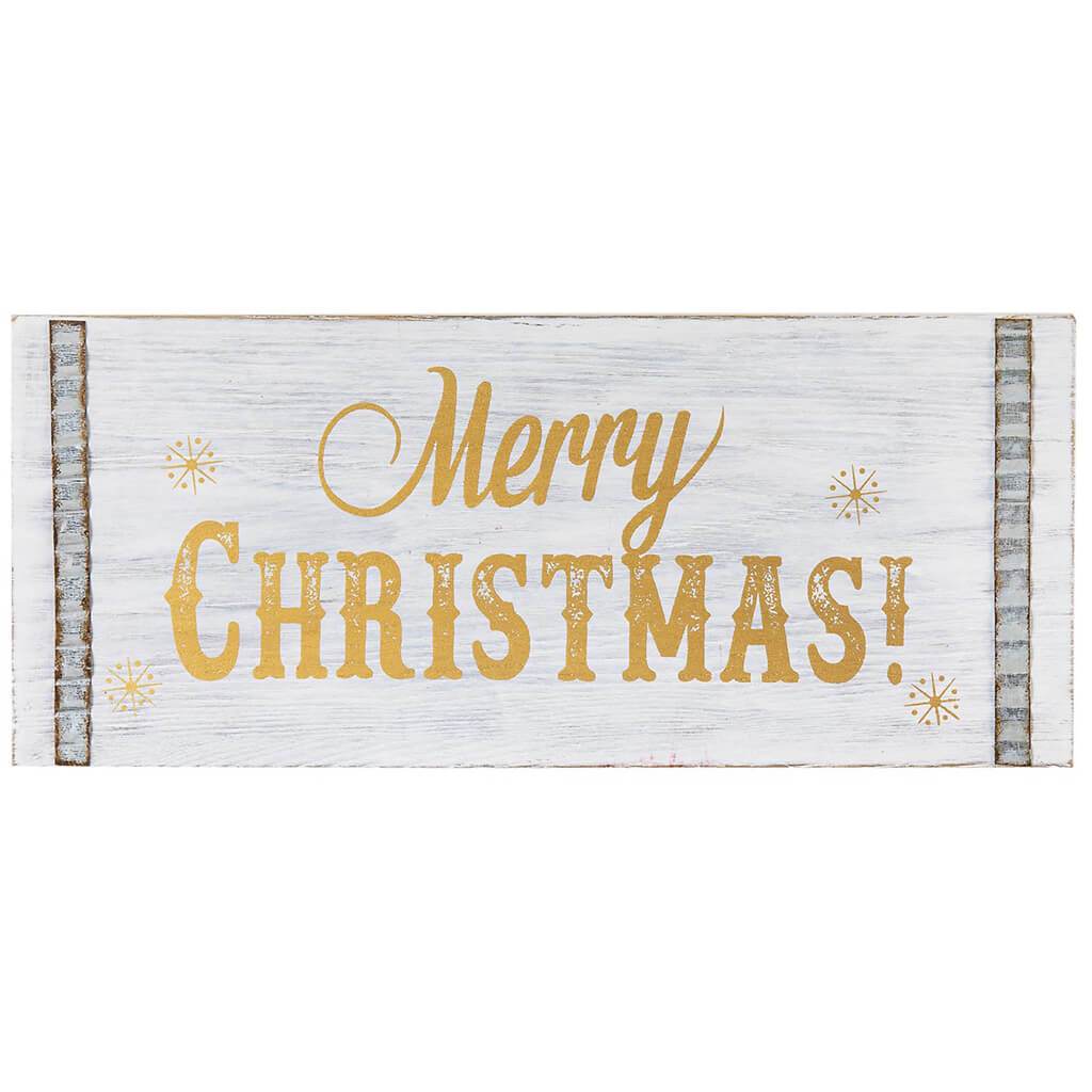 Merry Christmas Tabletop Decor 12 x 5.13in