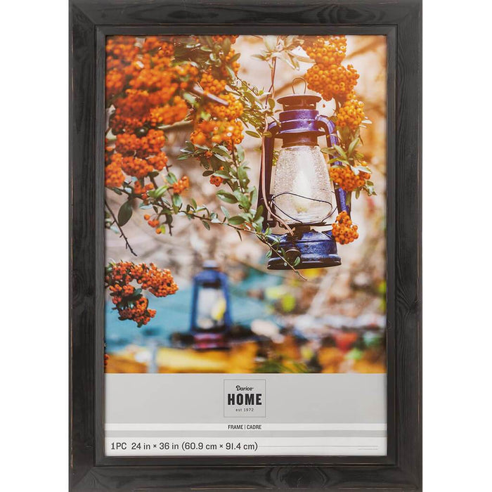 Frame: Distressed Black, 24 x 36 inches