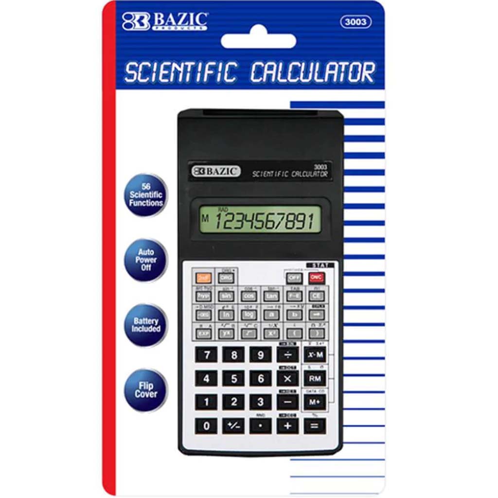 56 Function Scientific Calculator with Flip Cover 