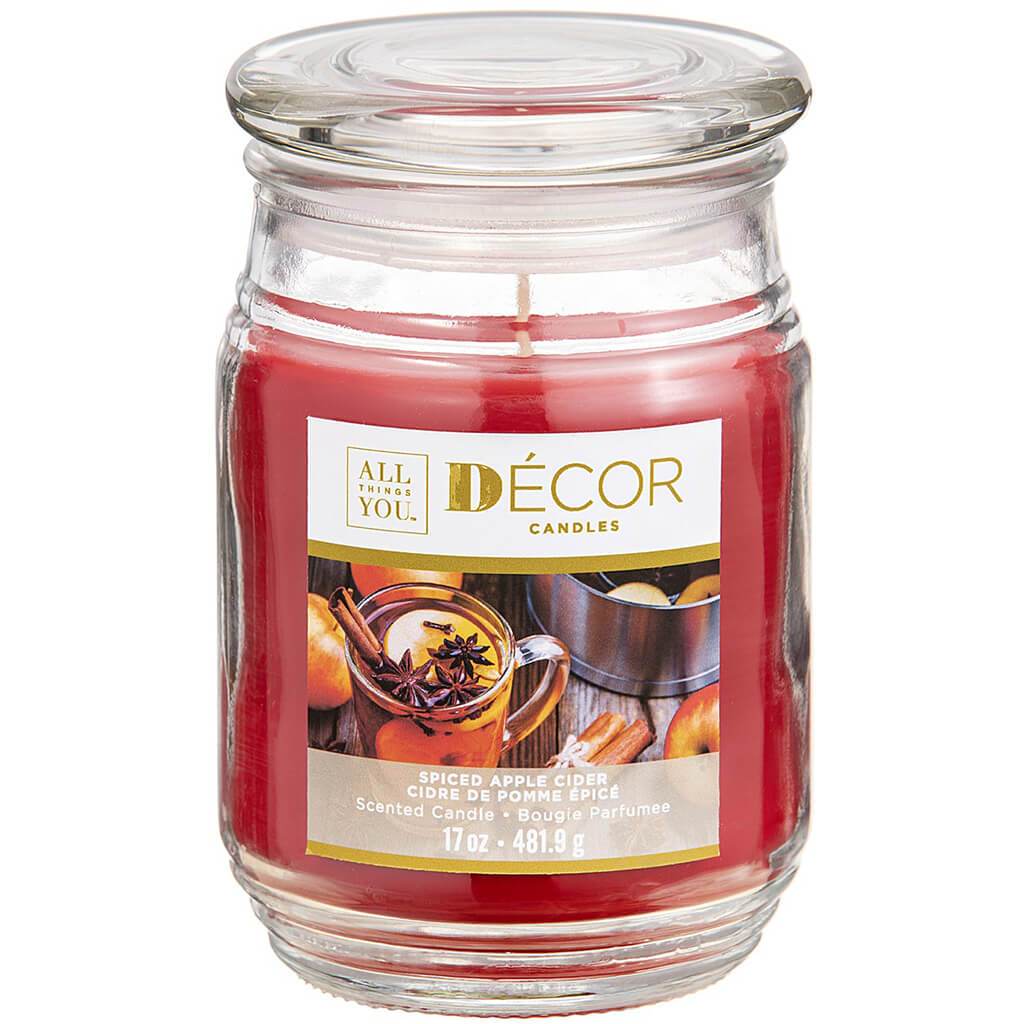 Decor Candle Spiced Apple Cider, 17oz