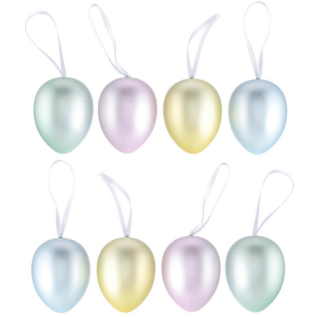 Pastel Decorative Eggs, Set of 8