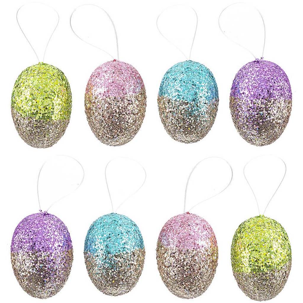 2-Tone Decorative Eggs, Set of 8