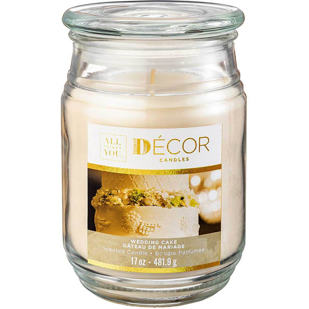 Decor Candle Jar Wedding Cake, 17oz