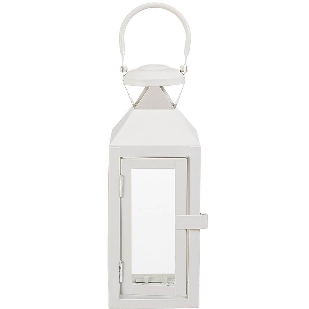 White Iron Lantern Circle Top, 10.6in