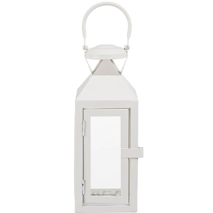 White Iron Lantern Circle Top, 10.6in
