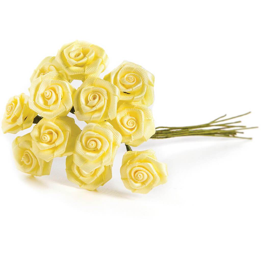 Satin Ribbon Rose Bunch