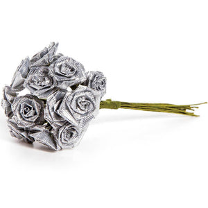 Satin Ribbon Rose Bunch