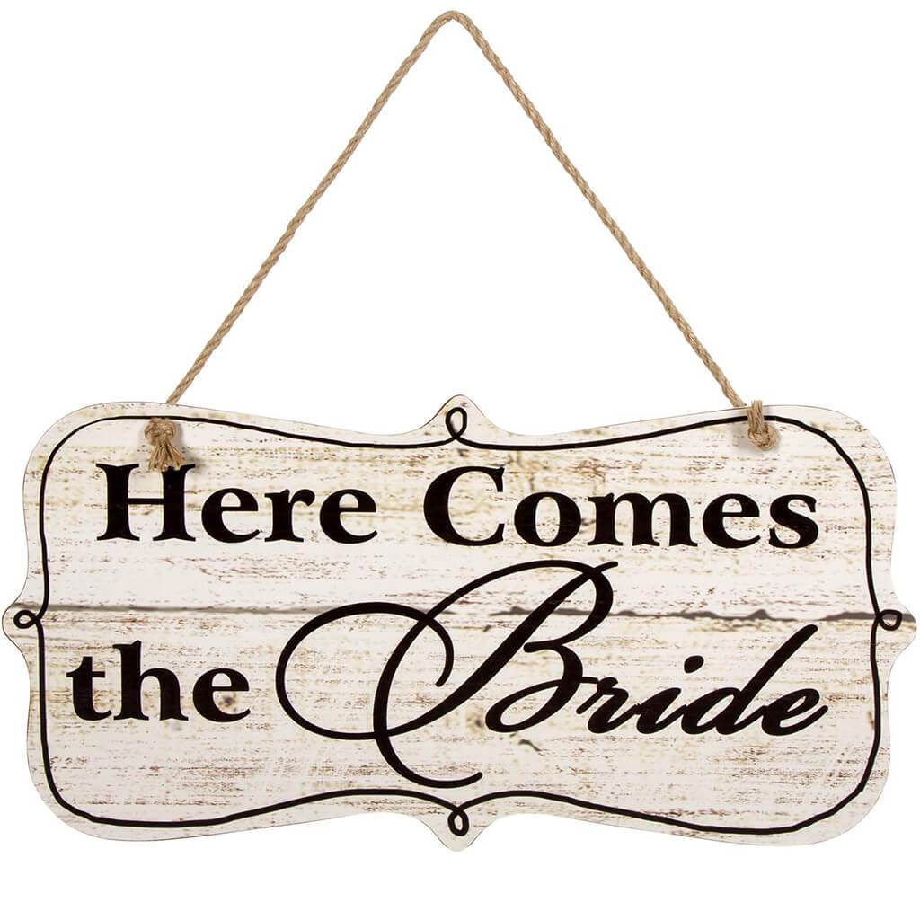 Here Comes the Bride Wall Decor