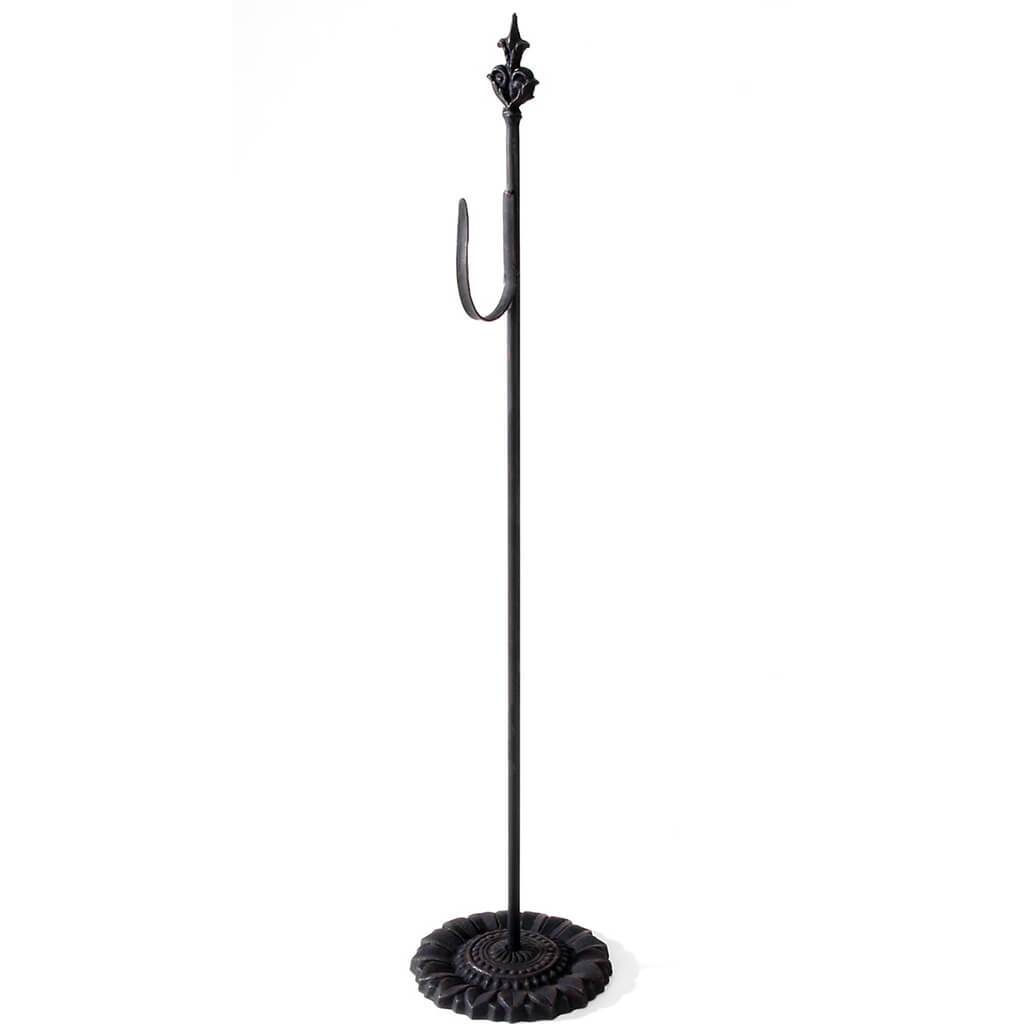 Wreath Hanger Black Metal Hook, 24in