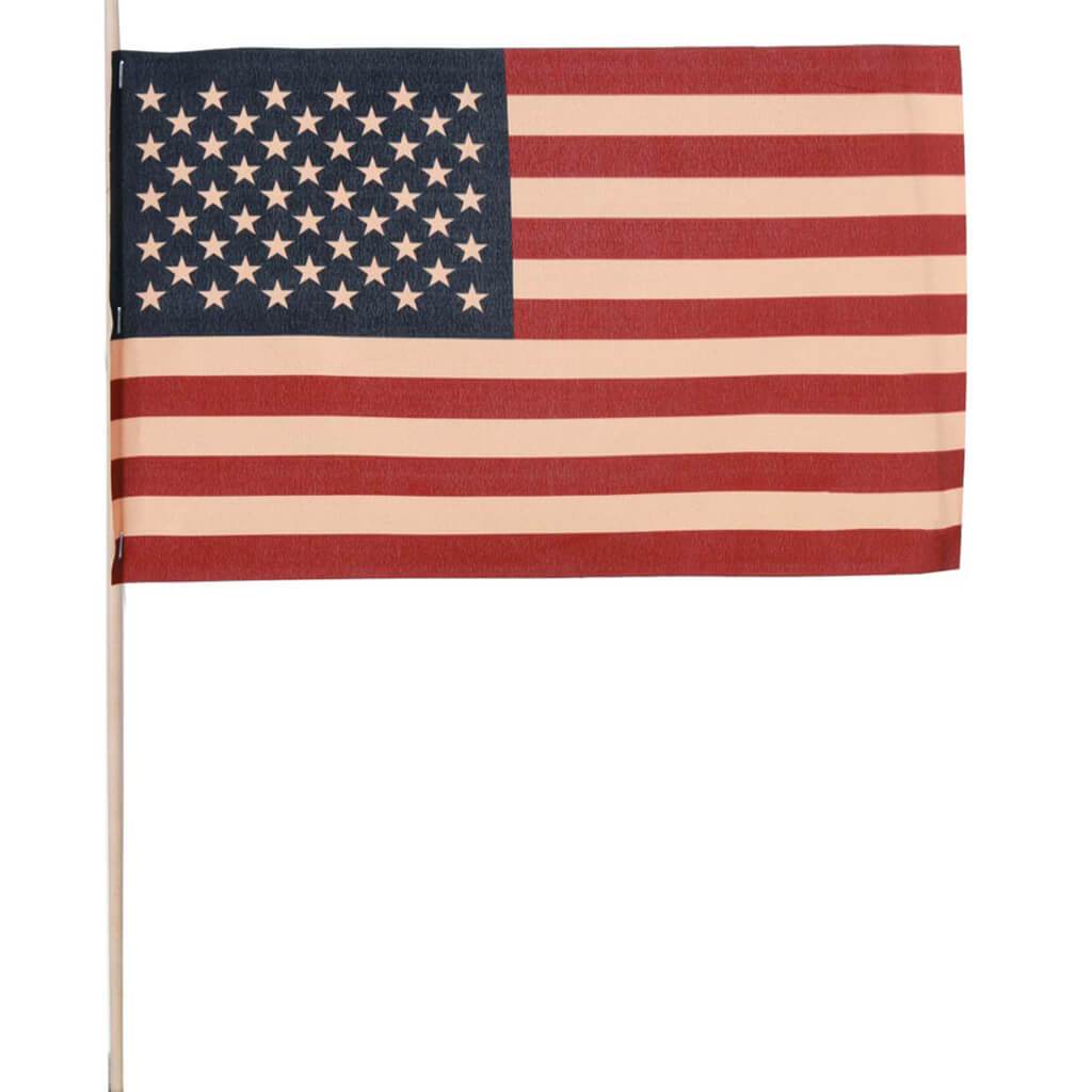 Tea Stained Stick Flag 12ct