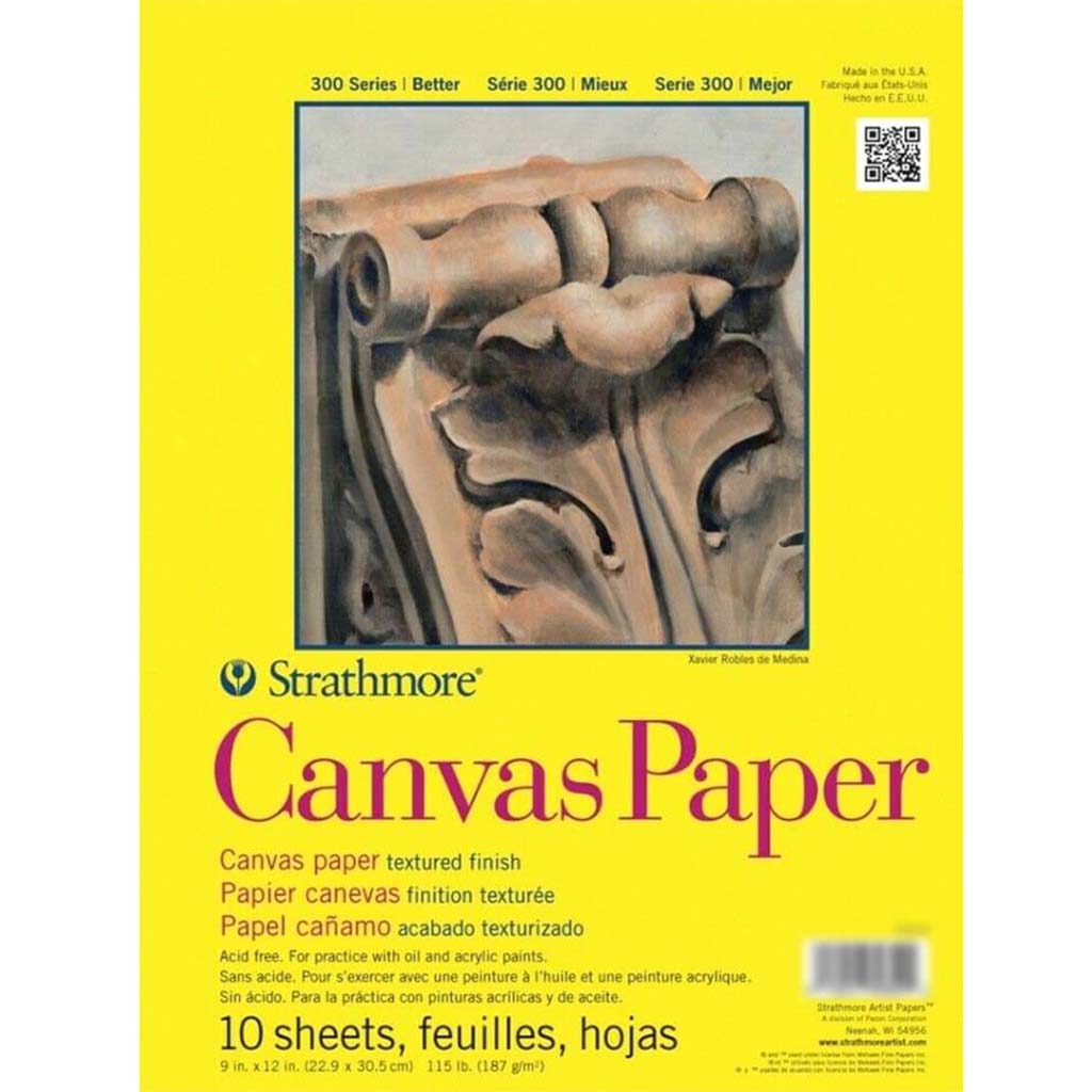 Strathmore Canvas Paper Pad 300 Series 9in x 12in