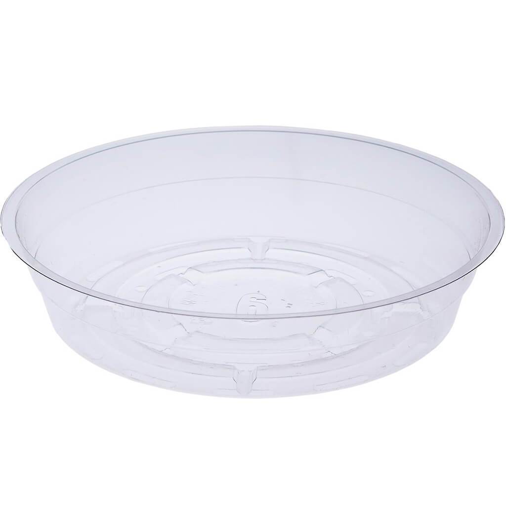 Vinyl Plant Saucer Clear, 6in