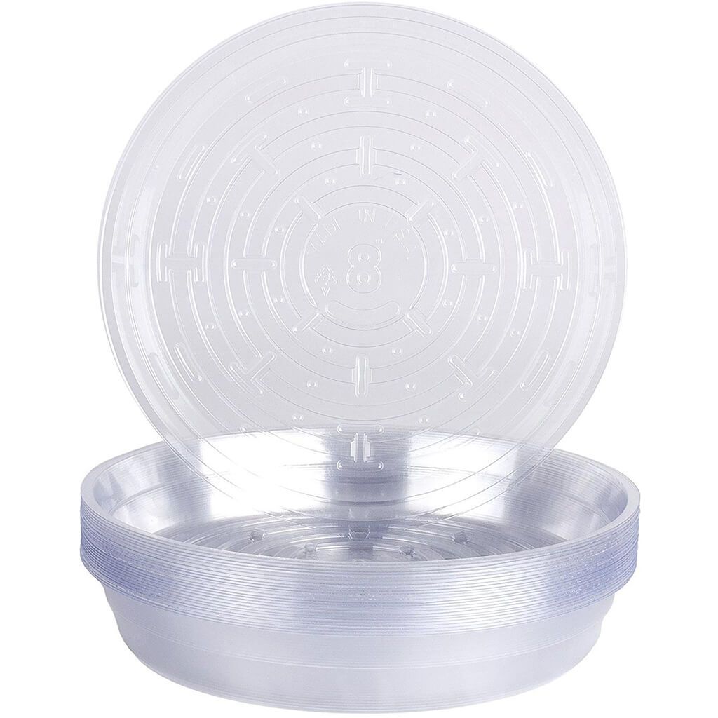 Vinyl Plant Saucer Clear, 8in