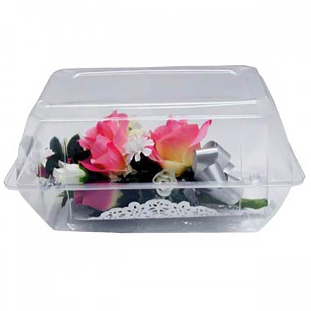 Plastics Corsage Box, 9in X 6in X 5in