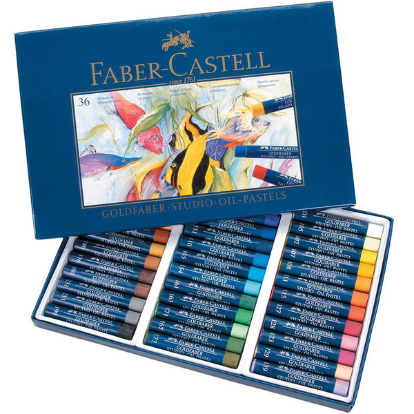 Faber-Castell Goldfaber Studio Oil Pastel Set - Assorted Colors, Set of 24  