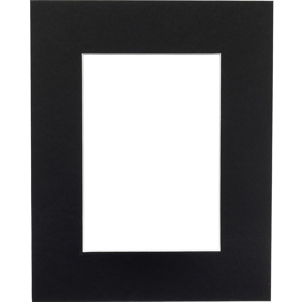 8 x 10 Black Picture Frame Mat with 4.5 x 6.5 inch Opening