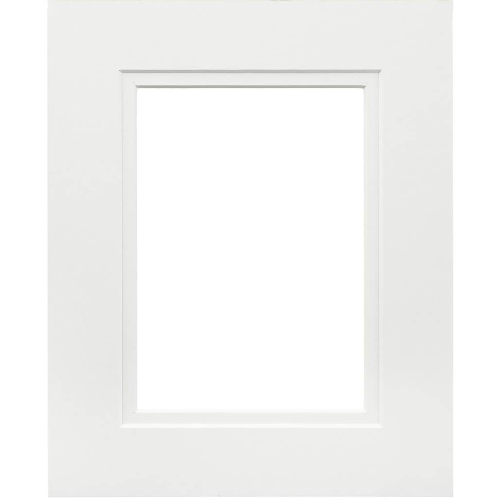 8 x 10 Double White Picture Frame Mat with 4.5 x 6.5 inch Opening