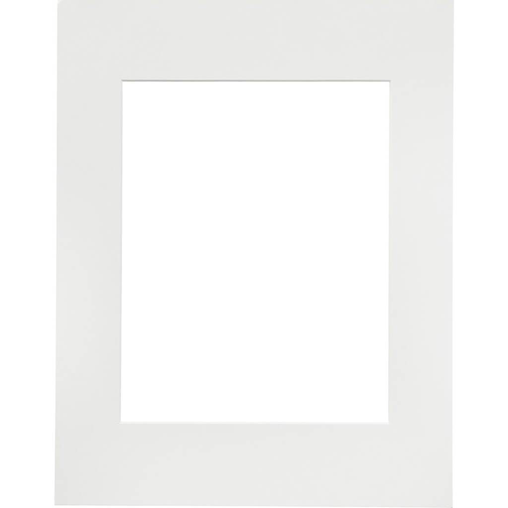 11x14 White Picture Frame Mat with 7.5 x 9.5 inch Opening