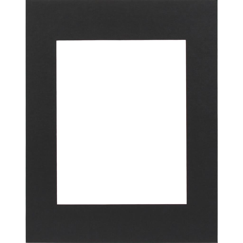 Black Rectangle Photo Mat: 11 x 14 Inches