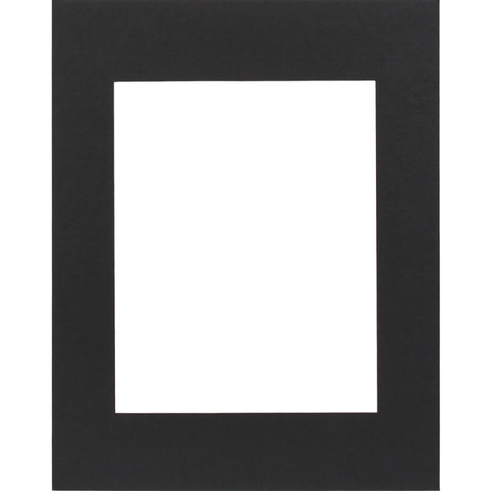 Black Rectangle Photo Mat: 11 x 14 Inches