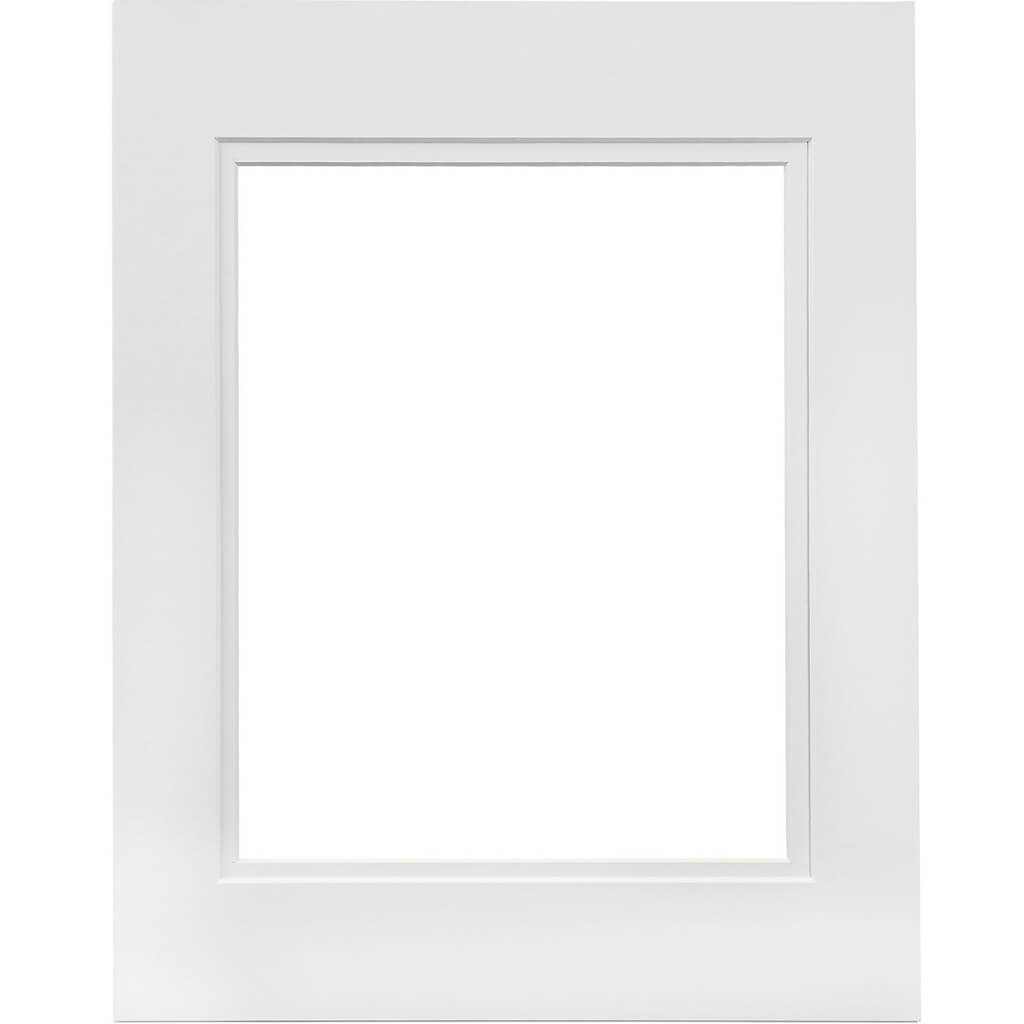 11x14 Double White Picture Frame Mat with 7.5 x 9.5 inch Opening