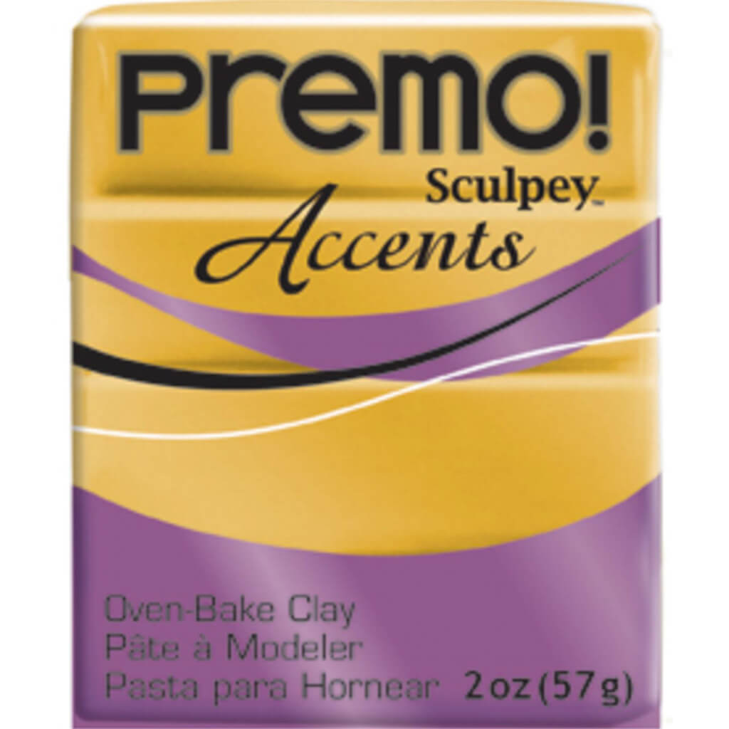 Sculpey Premo Polymer Clay 2oz 18k Gold