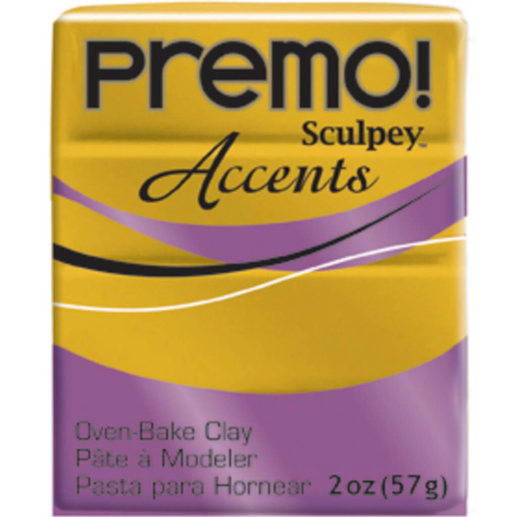 Sculpey Premo Polymer Clay 2oz Antique Gold