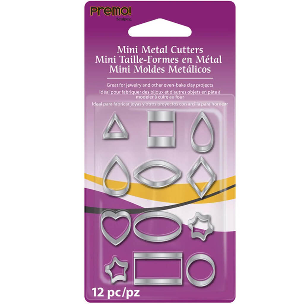 Premo Mini Metal Cutters 12ct