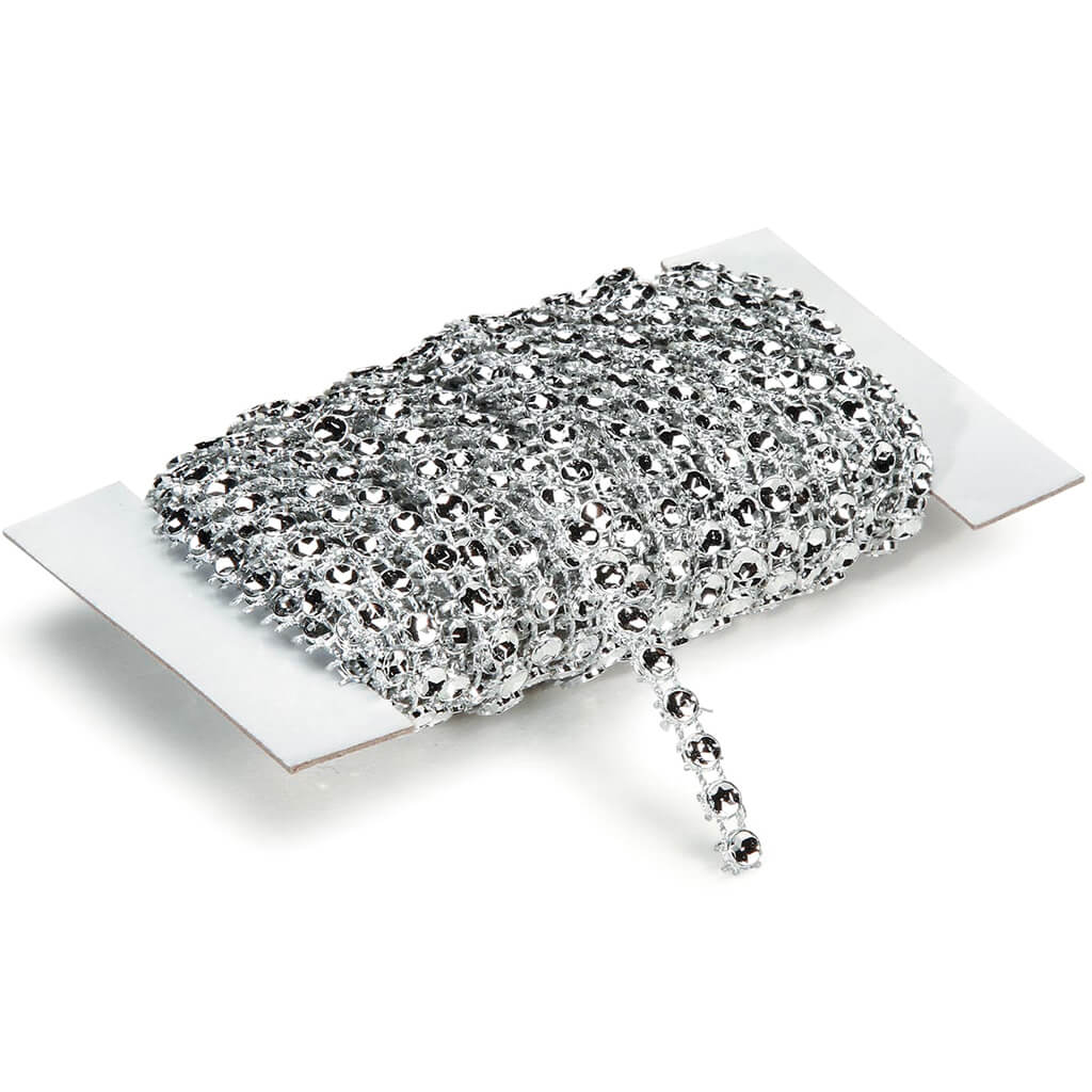 Bling on a Roll 1 Row 4mm x 10yd Silver