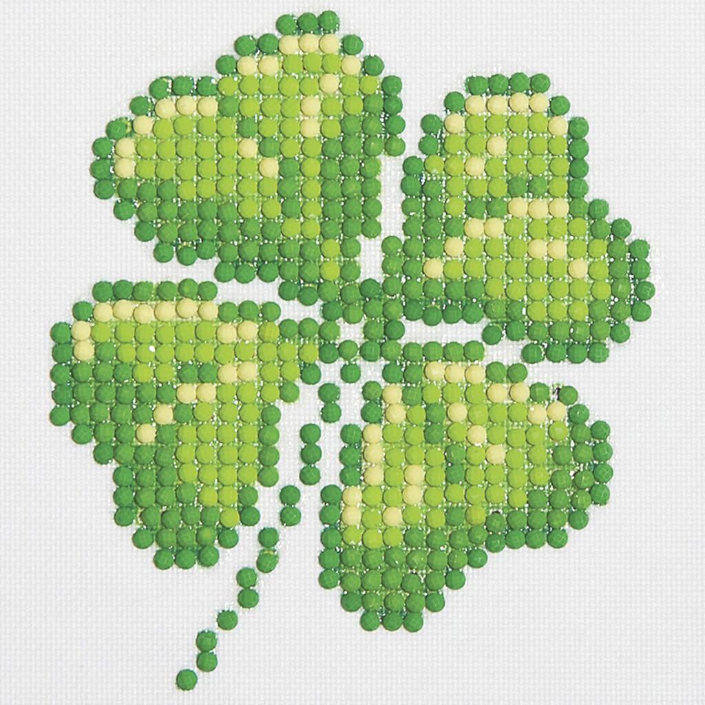 Diamond Embroidery Facet Art Kit 4in x 4in Four Leaf Clover