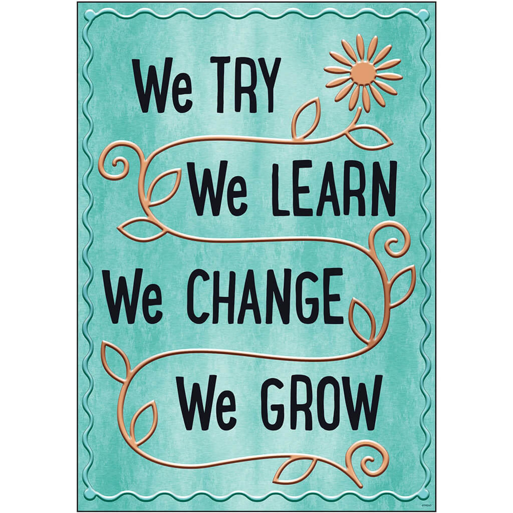 We Try We Learn We Change Poster