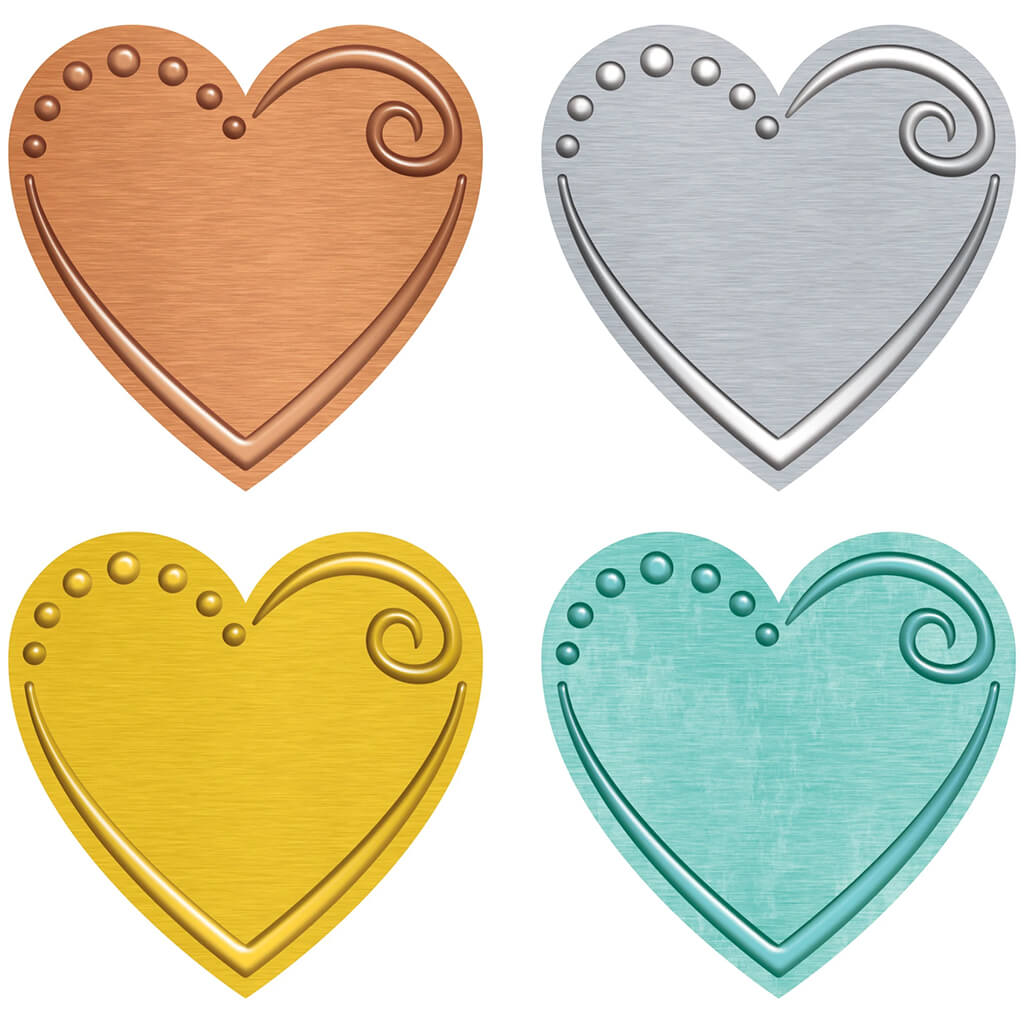 I Love Metal Hearts Mini Accents Variety Pack