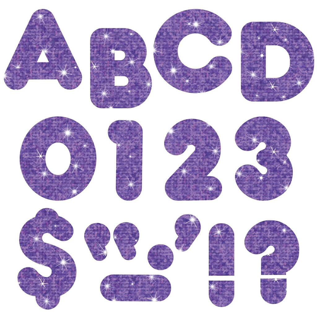 Ready Letters 4 Casual Purple Sparkle