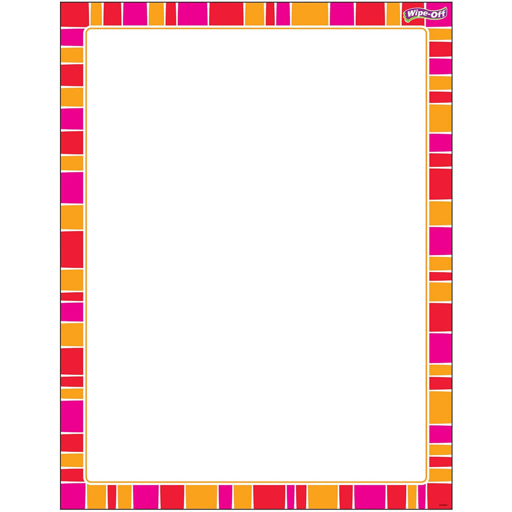 Stripe-tacular Snazzy Red Wipe-Off Chart