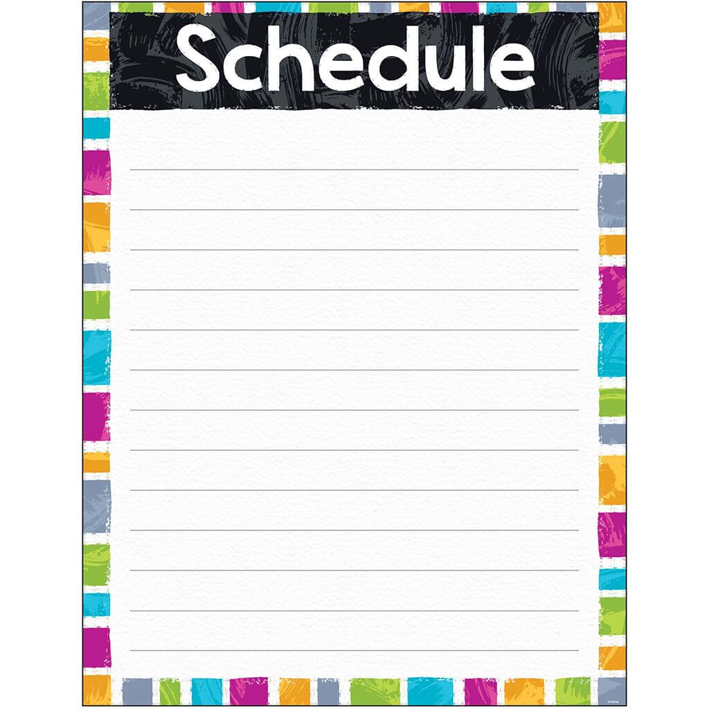 Schedule Color Harm Learning Chart