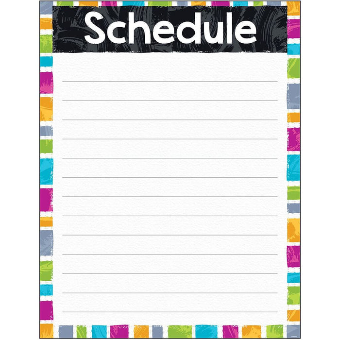 Schedule Color Harm Learning Chart