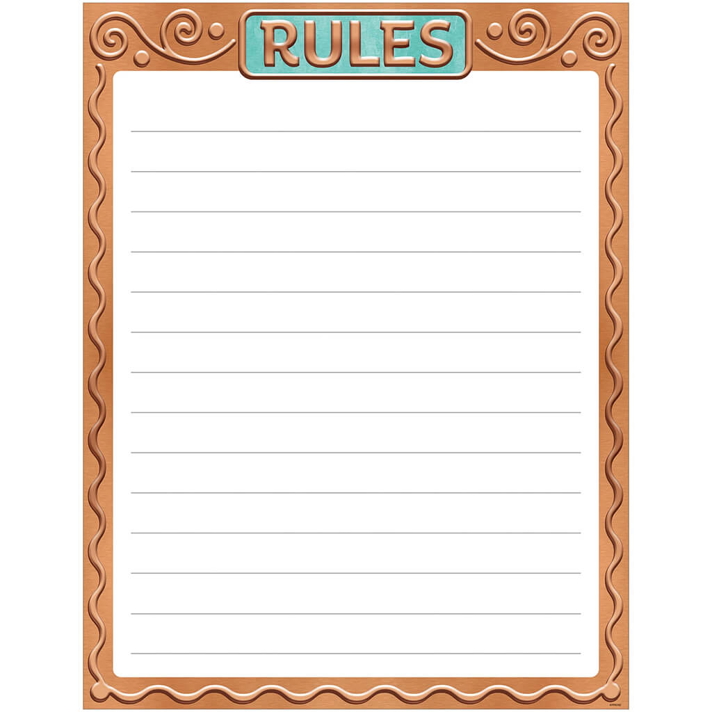 Rules I Love Metal Learning Chart