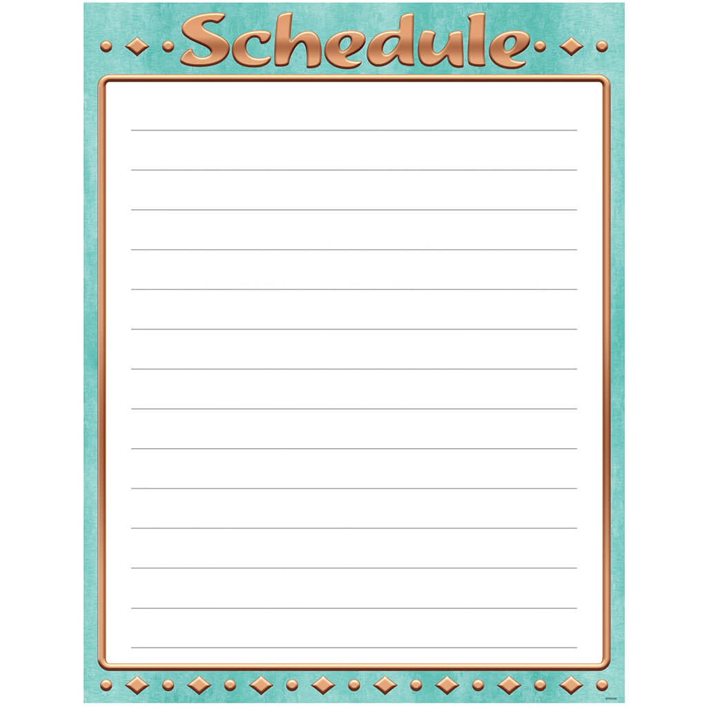 Schedule I Love Metal Learning Chart