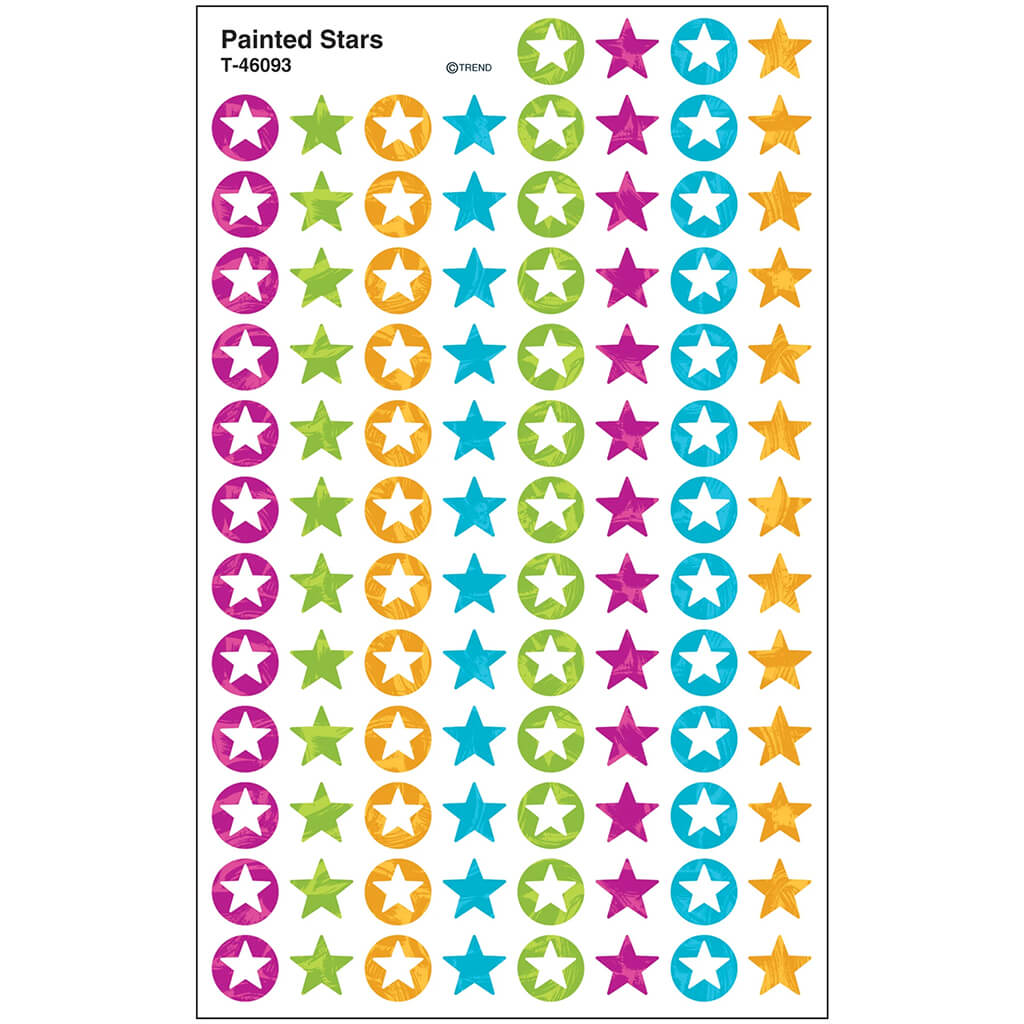 Painted Stars superShapes Stickers